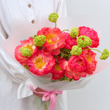 Paradise Greenhouse: Coral Pink Peony Bouquet