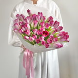 Bouquet of 51 Purple Tulips