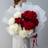 Red and White Rose Duet