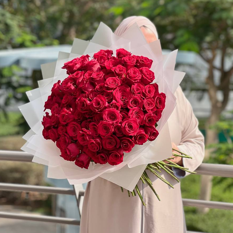 101 premium red rose