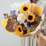 Amale Andraus: Sunflower and Rose Bouquet