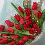 Nada Debs: Bouquet of 25 Red Tulips