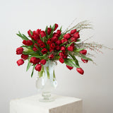 Nada Debs: Bouquet of 25 Red Tulips