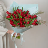 Nada Debs: Bouquet of 25 Red Tulips