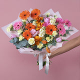 Summer Sangria: Multi-Colored Gerbera Bouquet